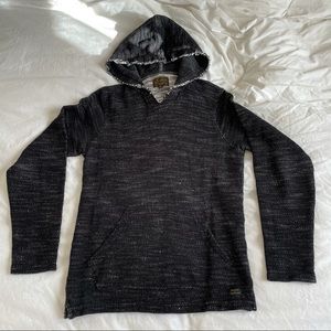 Lucky heathered black hoodie